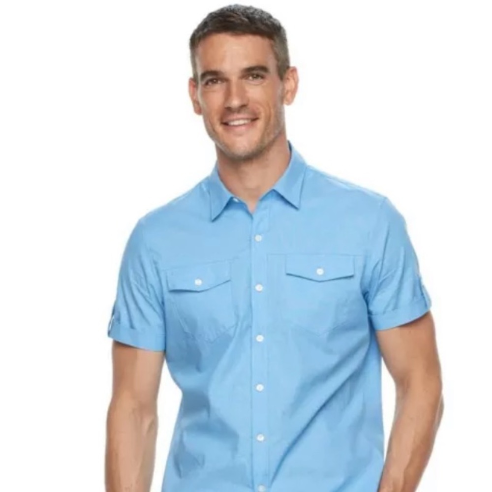 Men button up shirts ( premier flex fit)